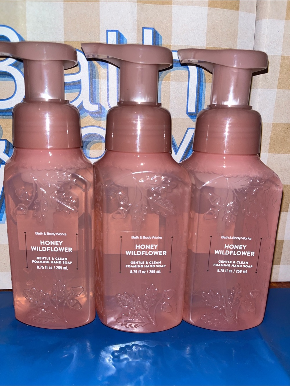 BBW HONEY WILDFLOWER Foaming Hand Soap Bundle x3